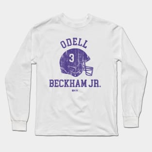 Odell Beckham Jr. Baltimore Helmet Font Long Sleeve T-Shirt